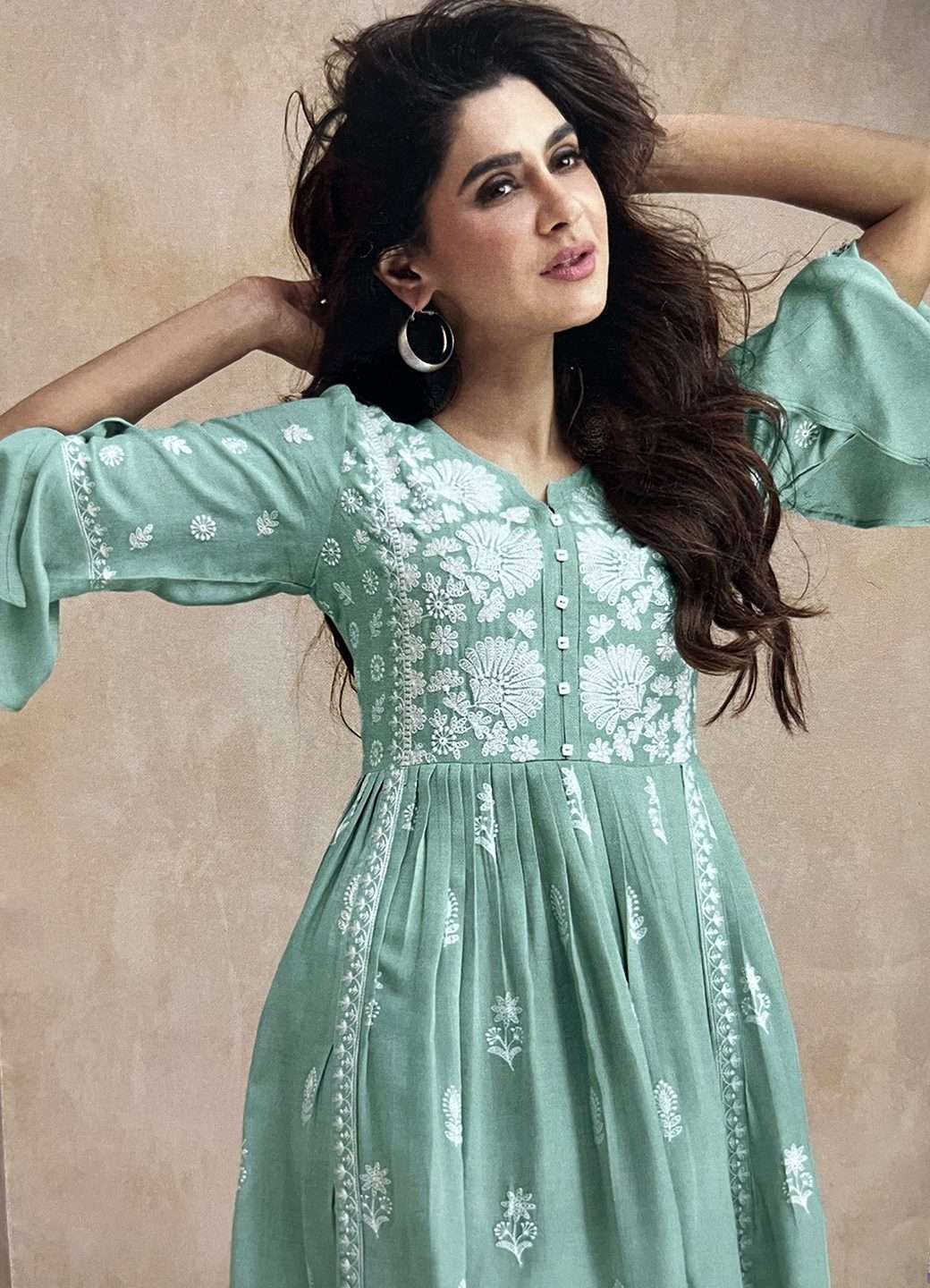 Rajasthani Cotton Kurti Green 412
