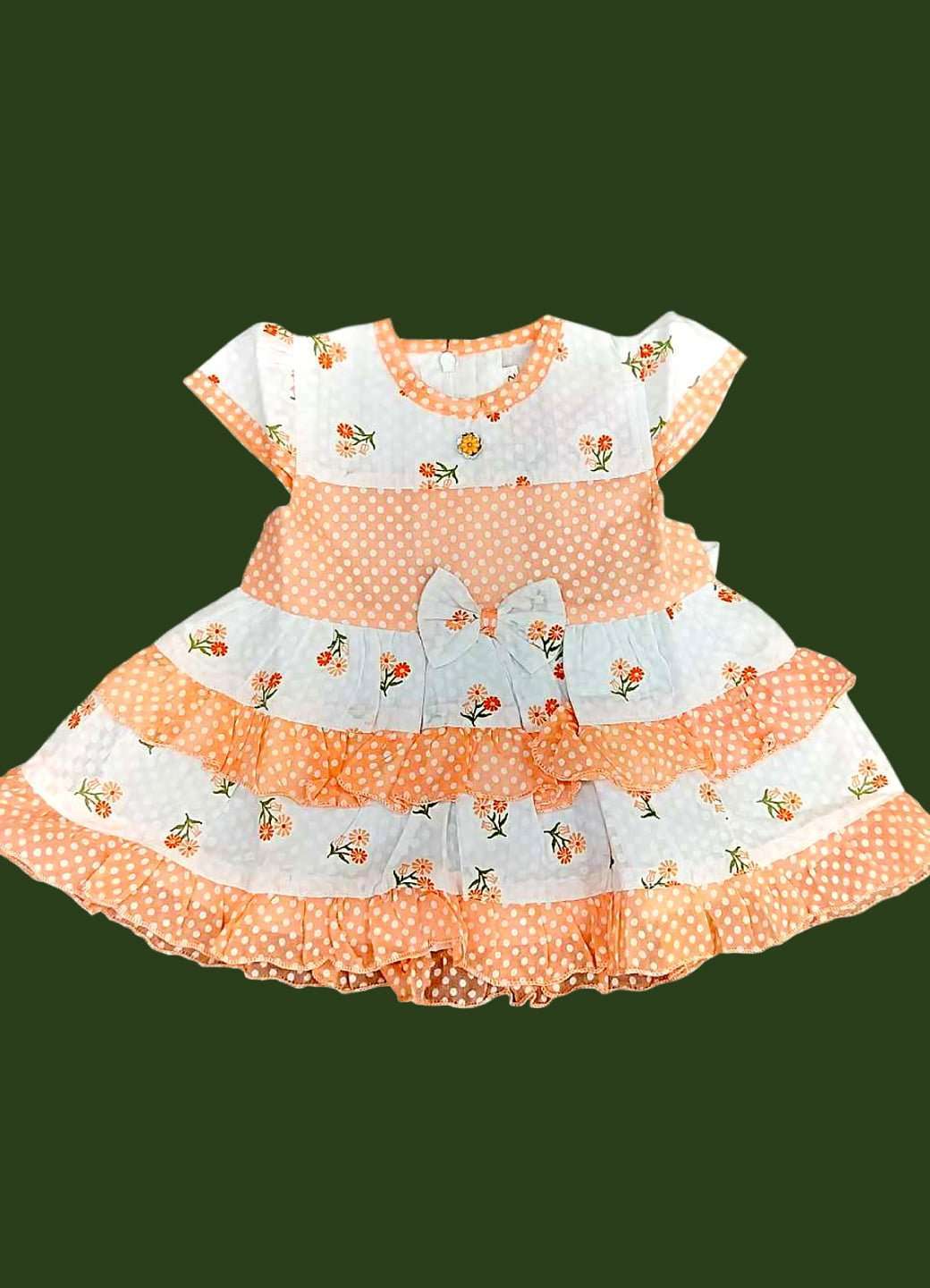 Orange Cotton Frock