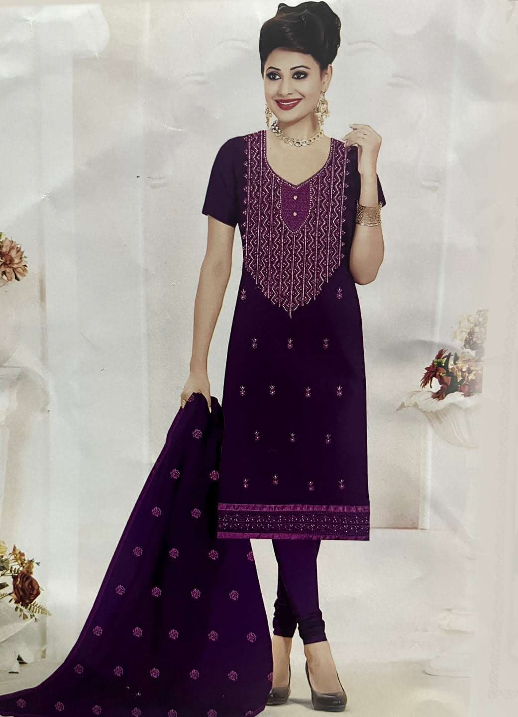 Heavy Duppata Work Matl 6019