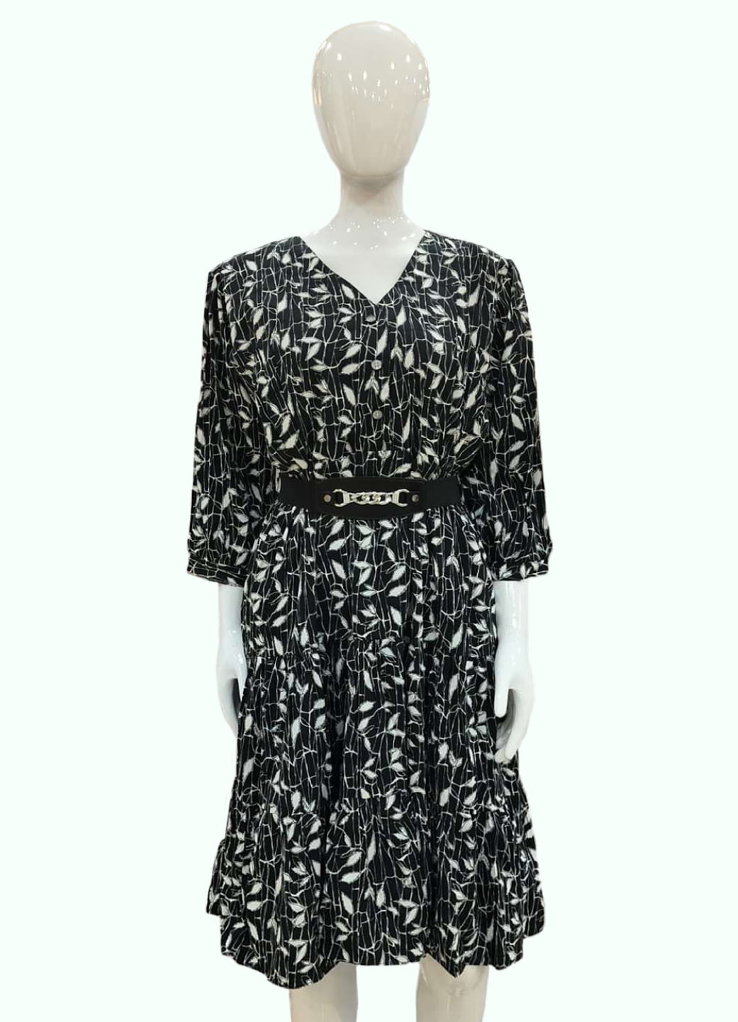 3/4 Sleeve LeafDress