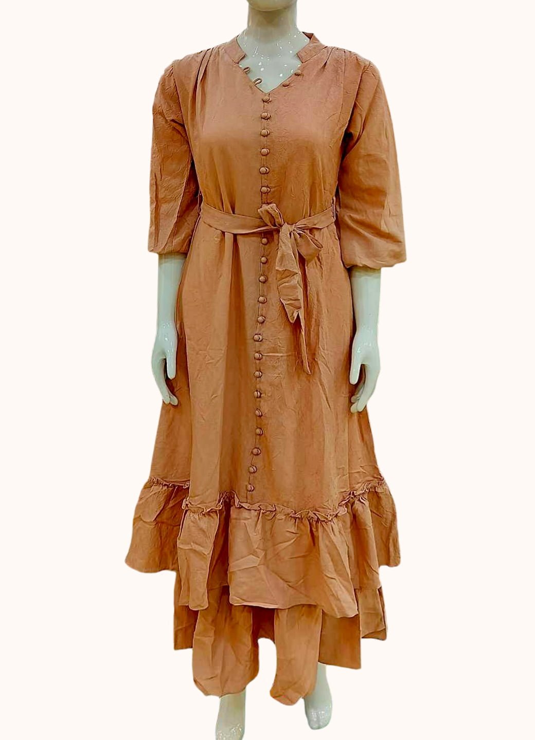 Crushed Longdress Light Pink