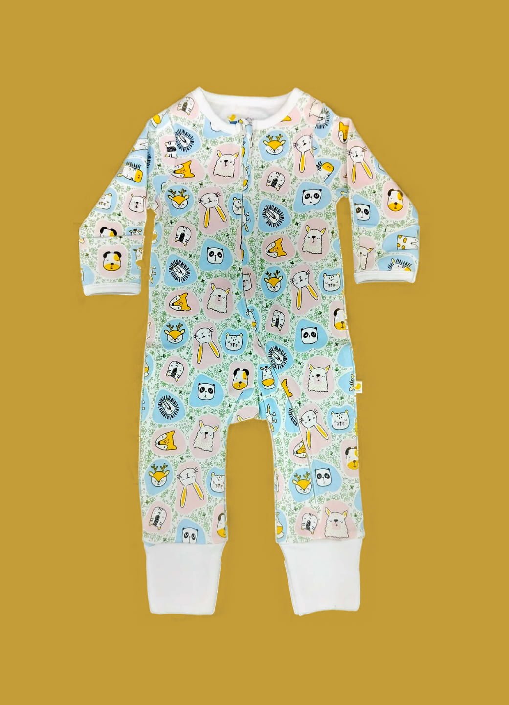 ZipSuit Cuff AnimalWhite