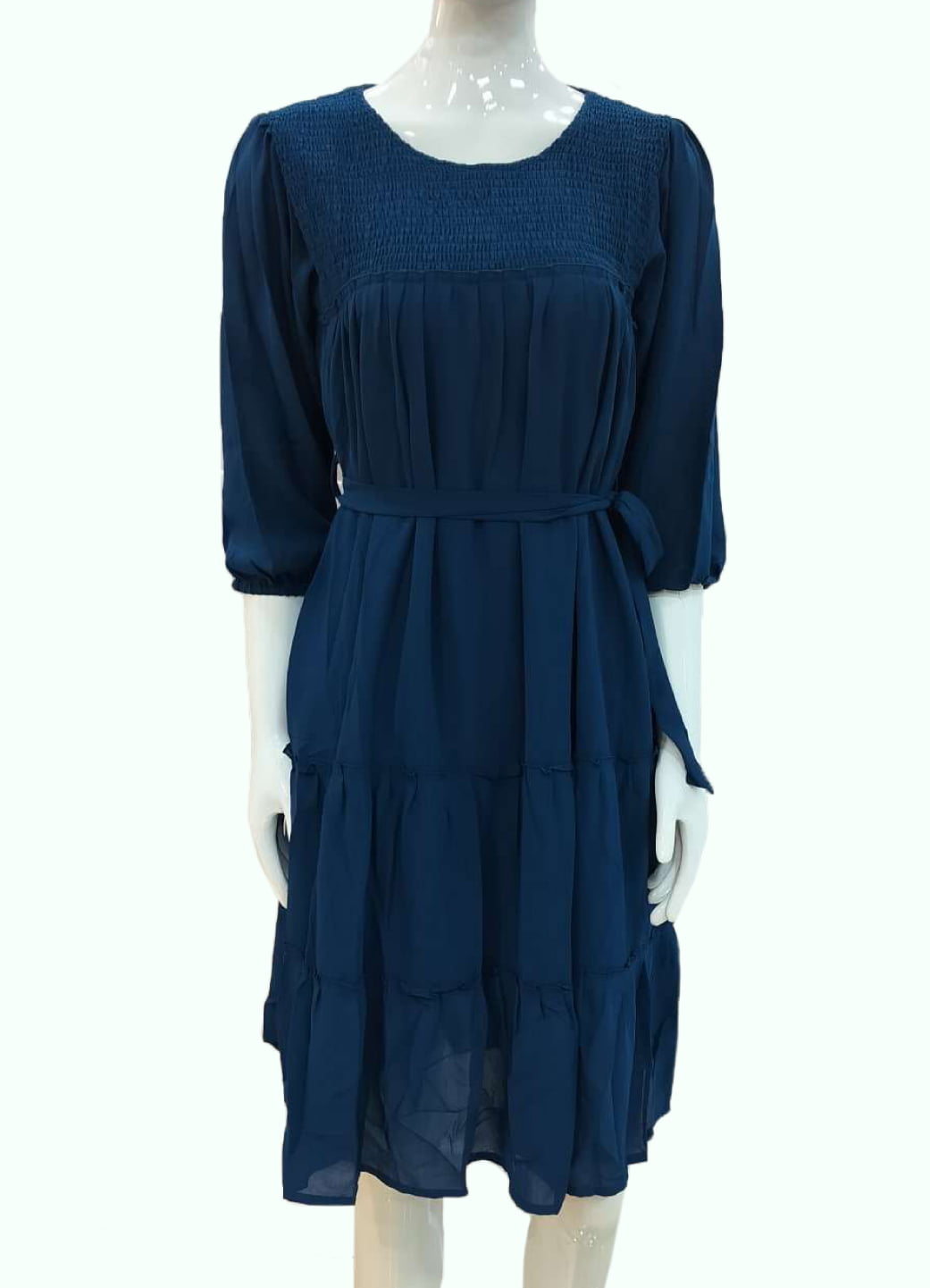 Blue Vivani 3/4 sleeve