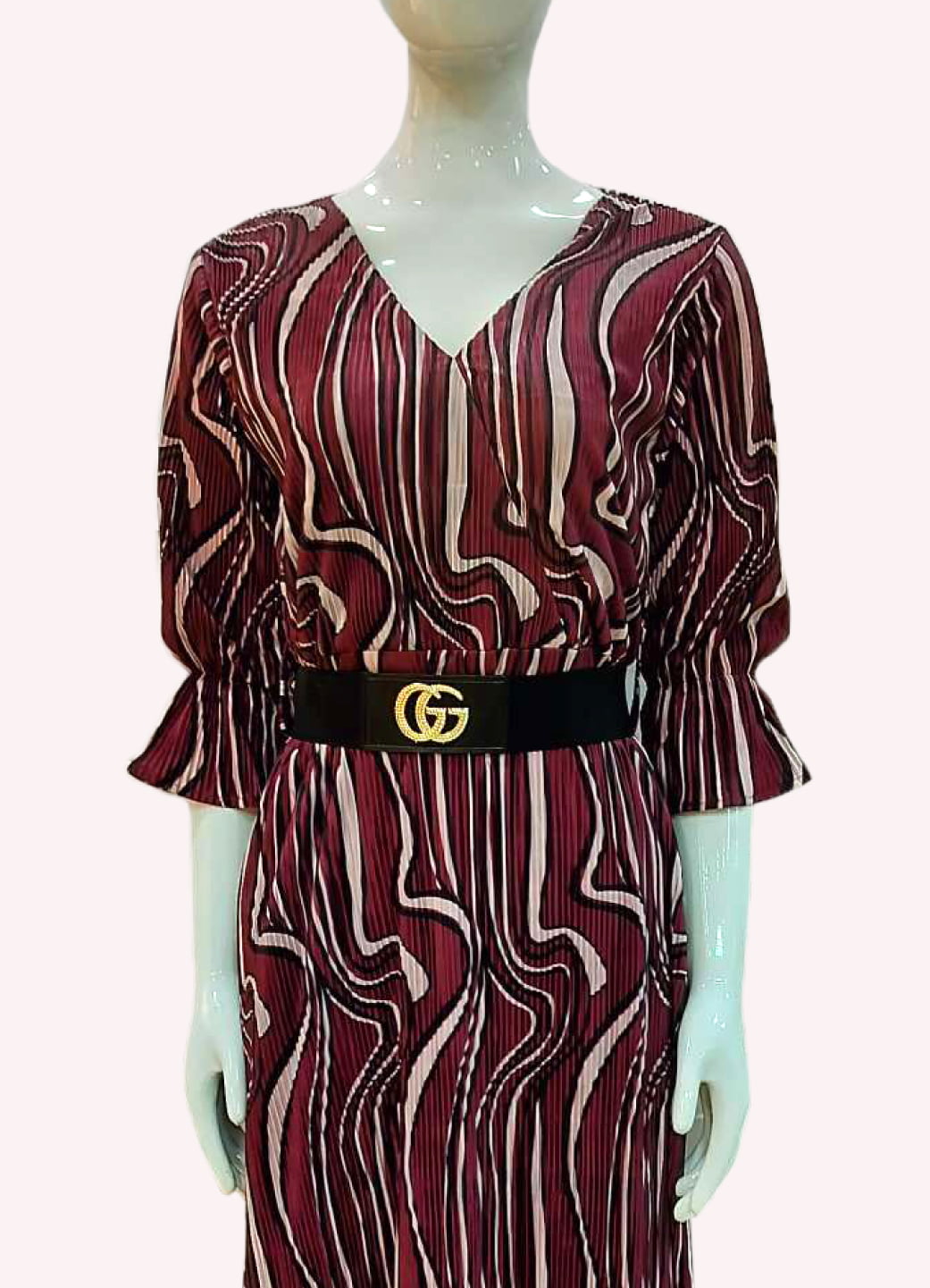 LongDress Western Maroon