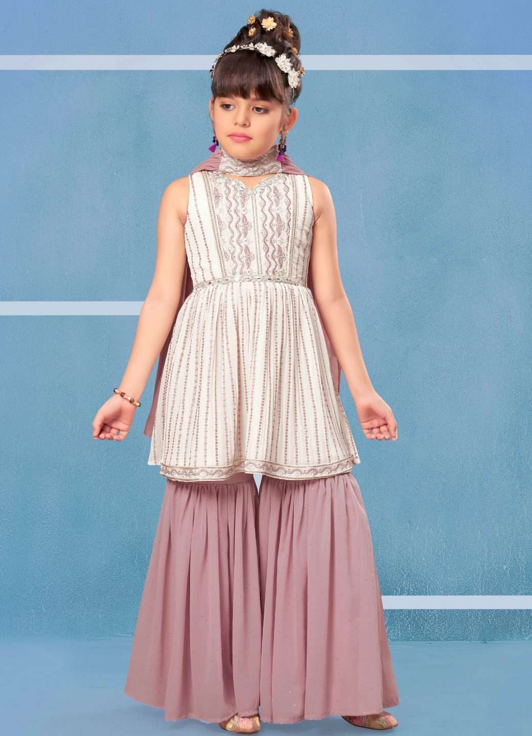 Sleeved Party Frock 549