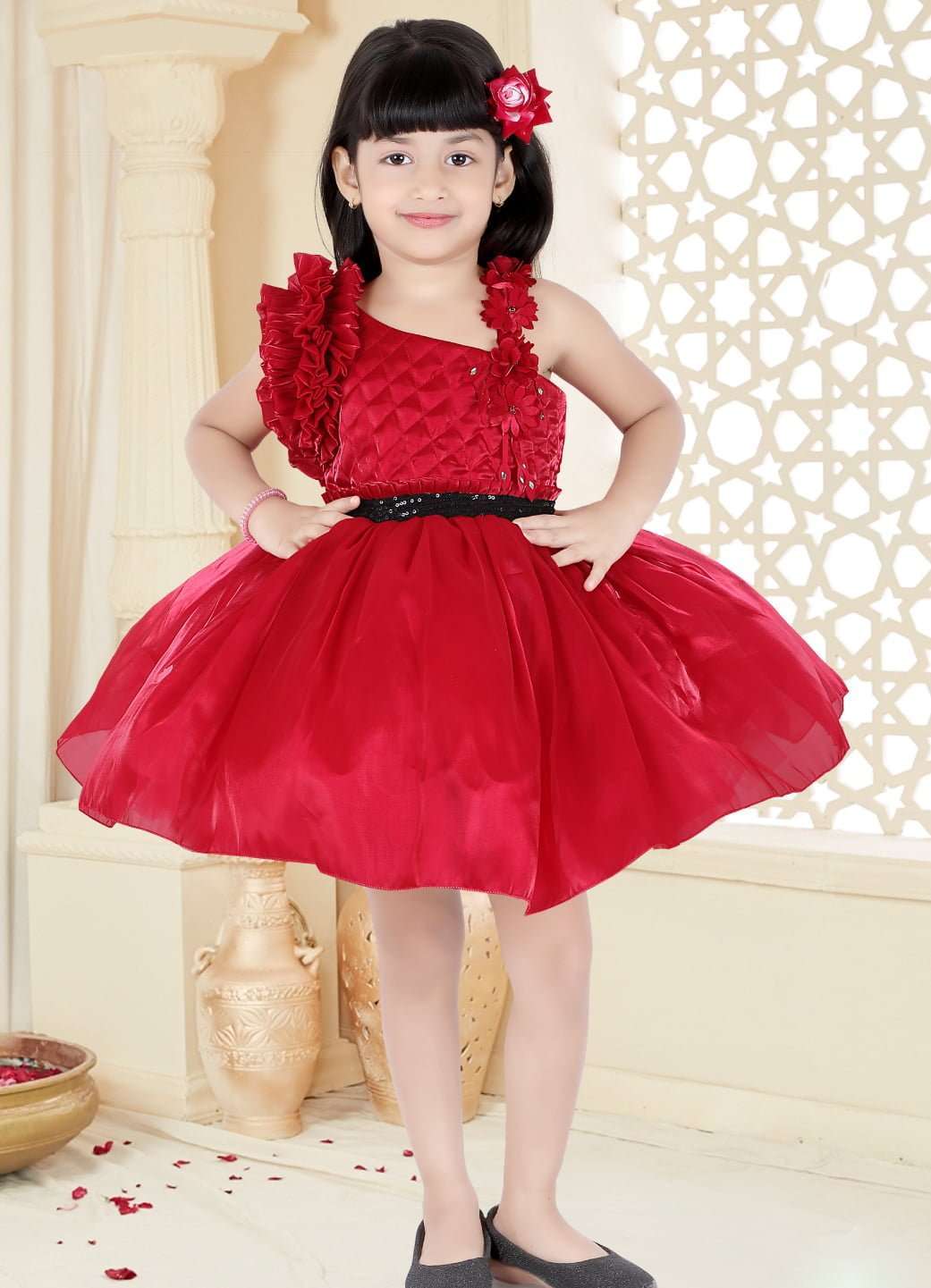 FlowerlRed Party Frock