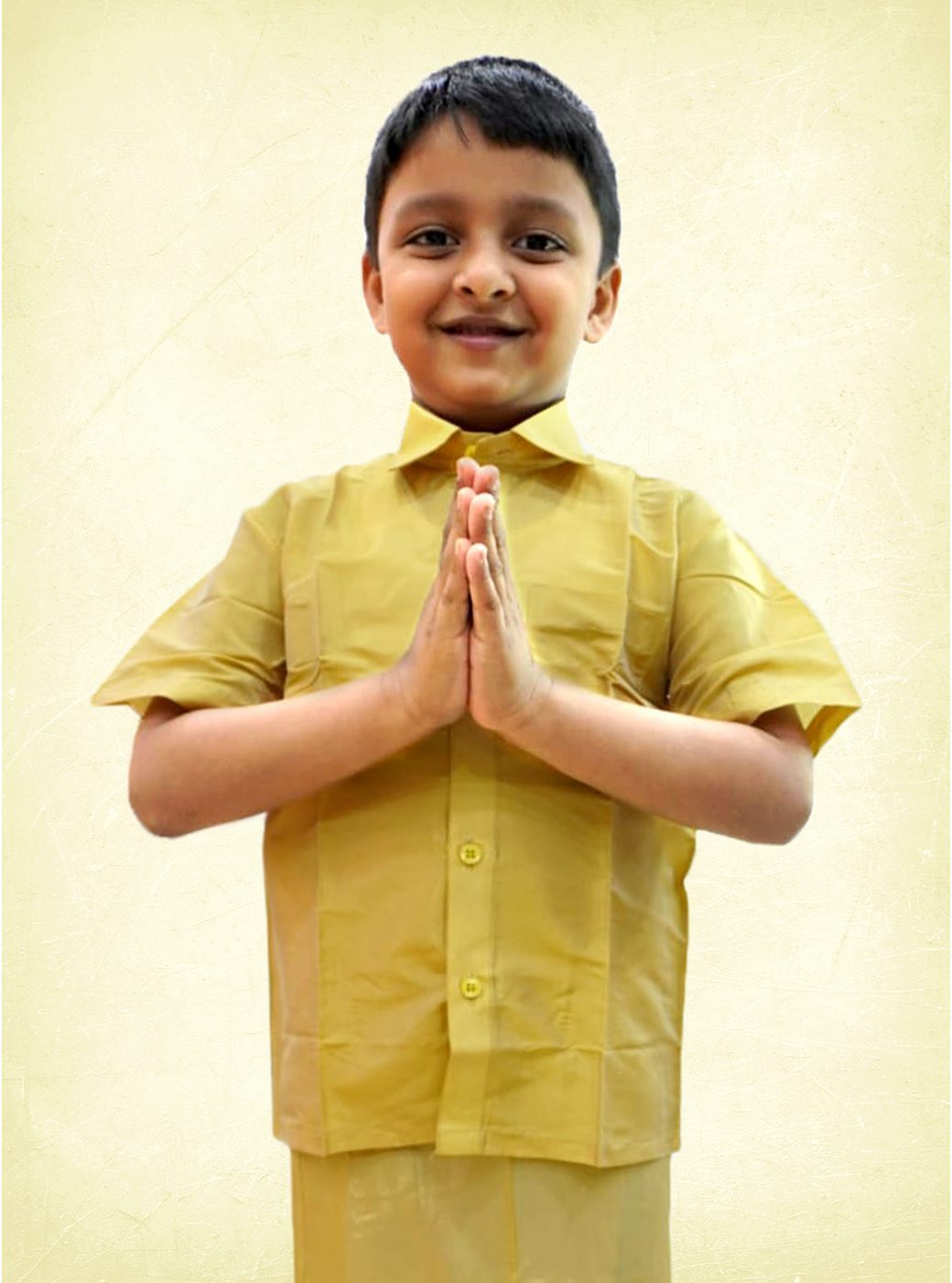 Shirt & Dhoti Yellow