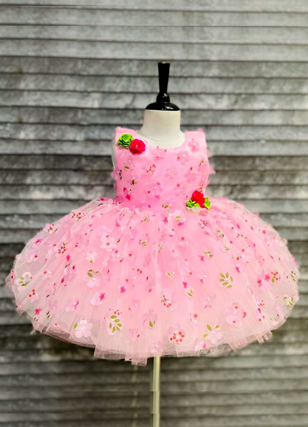 Beti 2333 Pink Frock