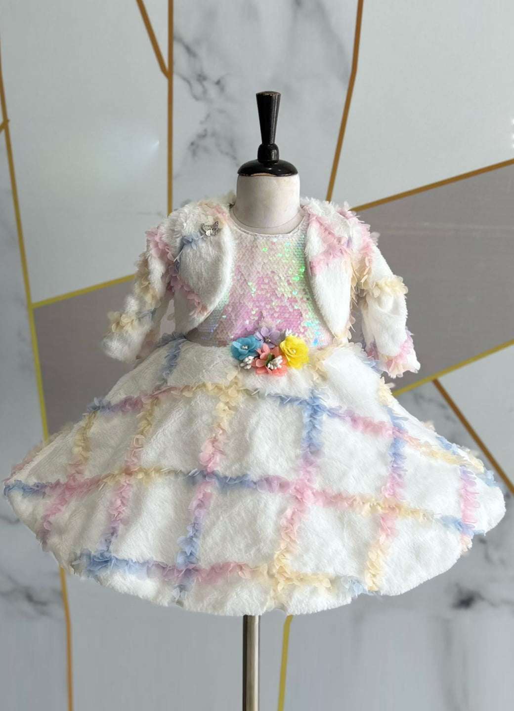 Beti 2872 Pink Frock