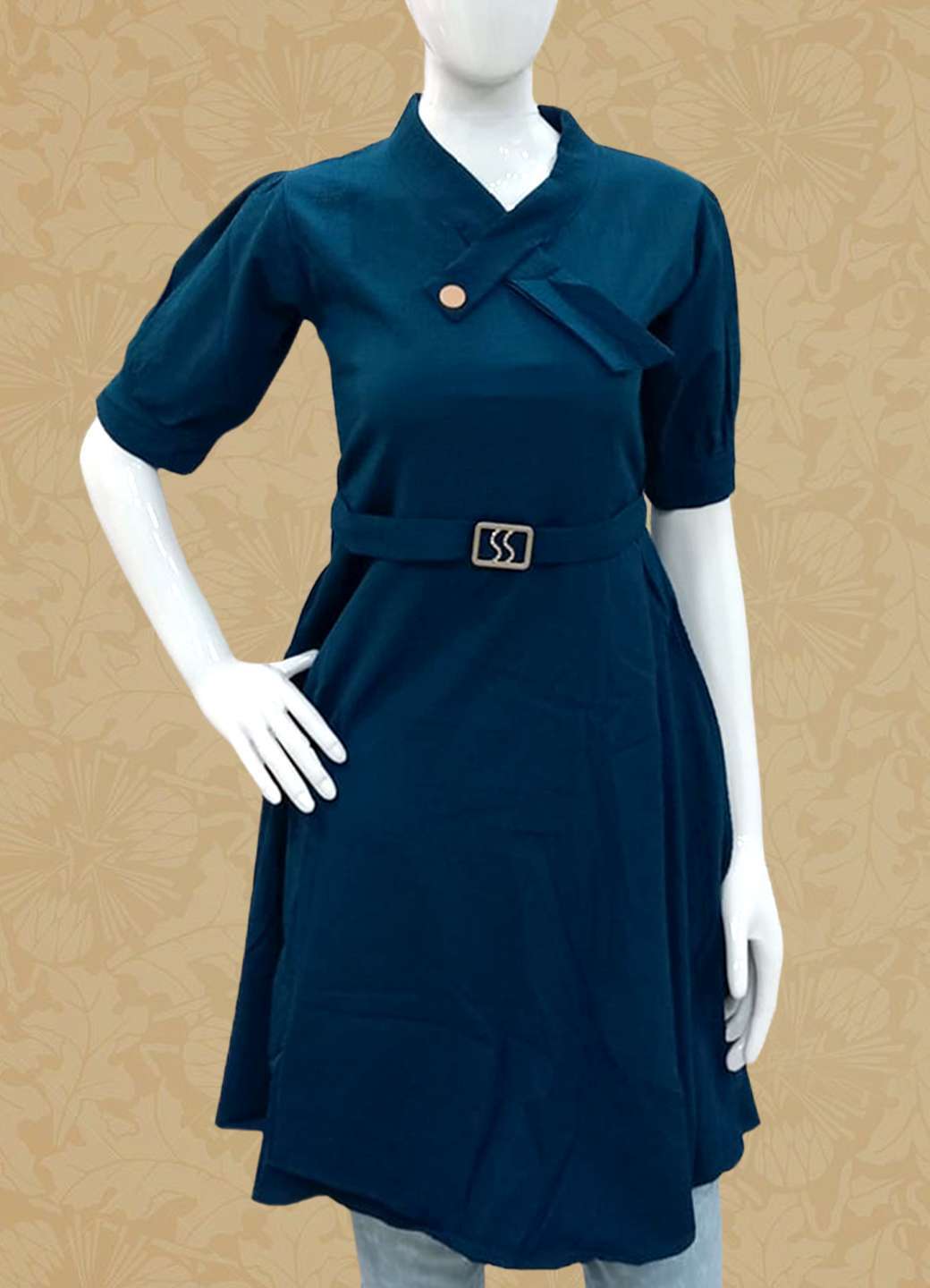 Women Short Top Dark Blue