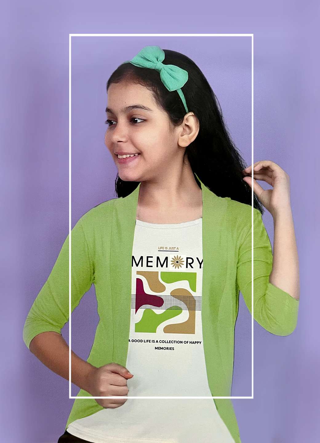 Girls t-shirt with overcoat 17