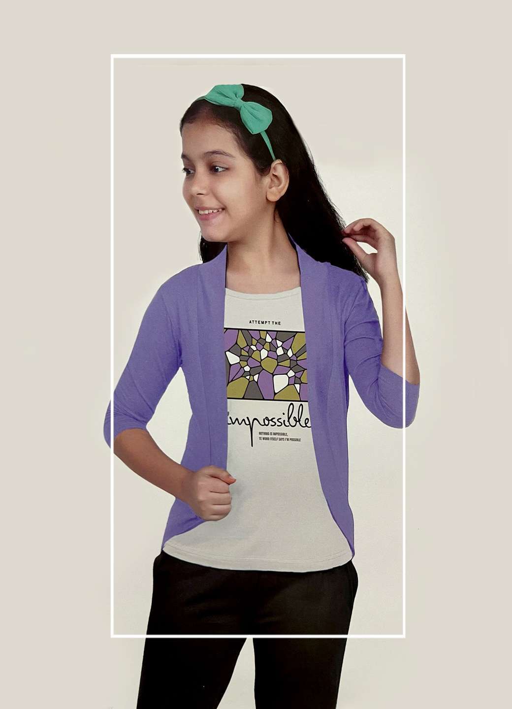 Girls t-shirt with overcoat 19