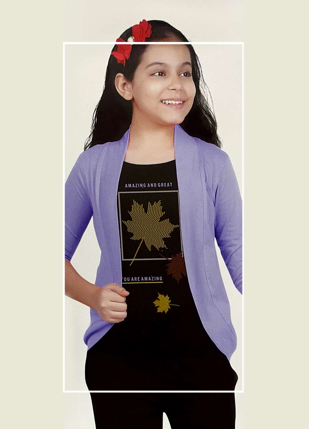 Girls t-shirt with overcoat 22