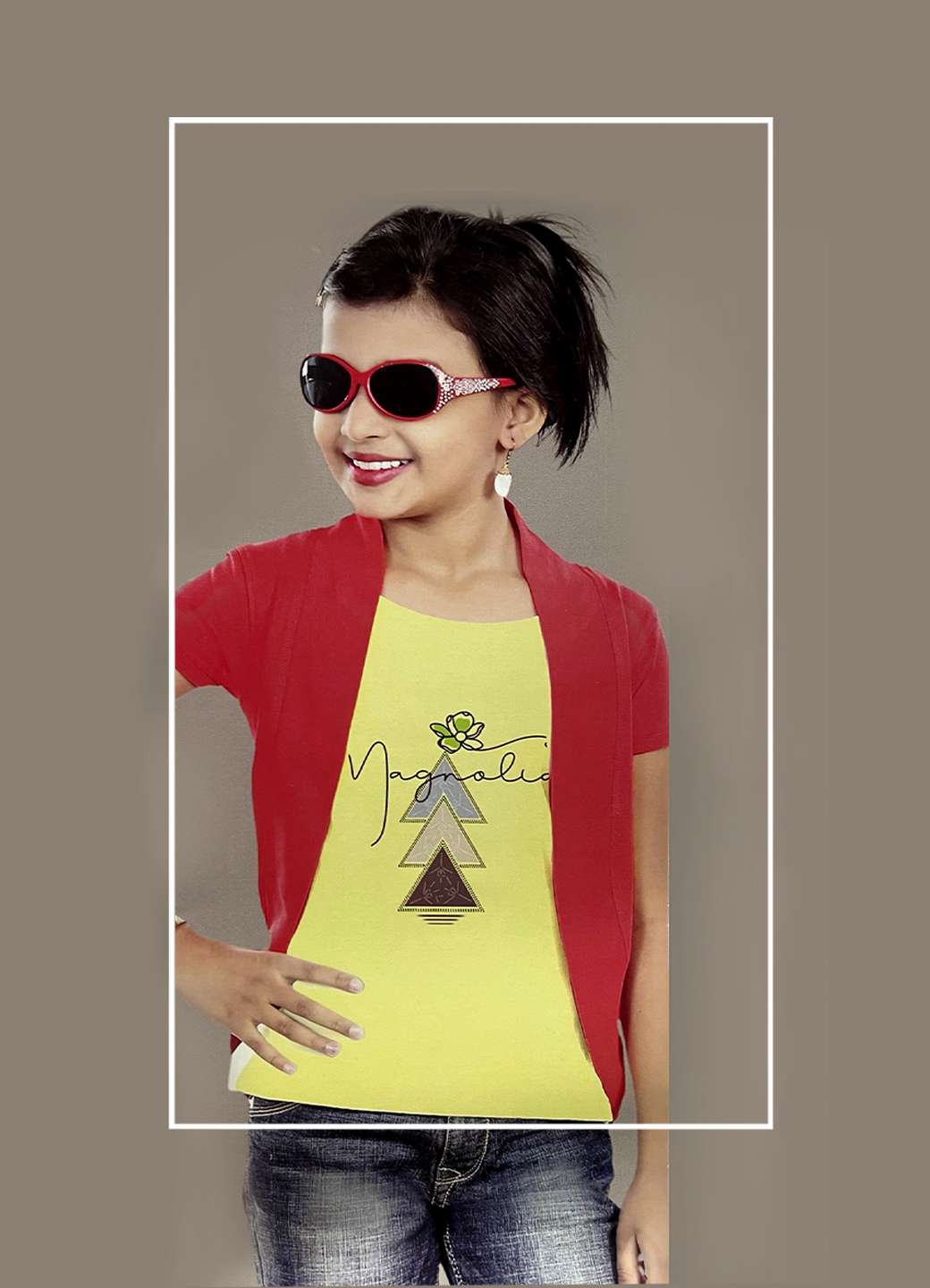 Girls t-shirt with overcoat 7