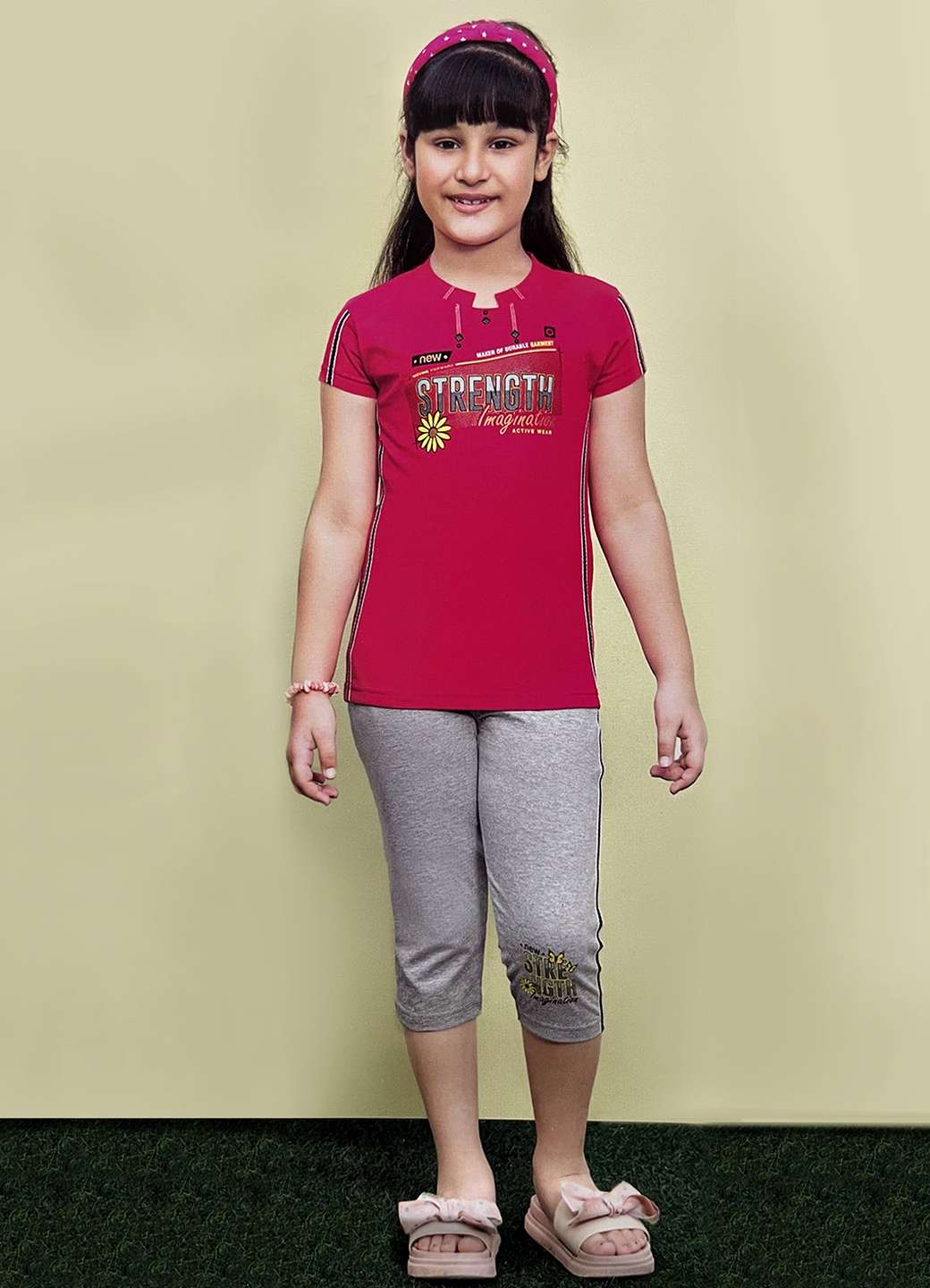 girls t-shirt and pant set-4