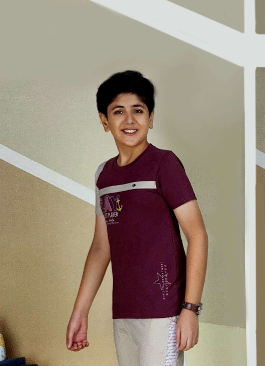 3/4 boys t-shirt shorts 10