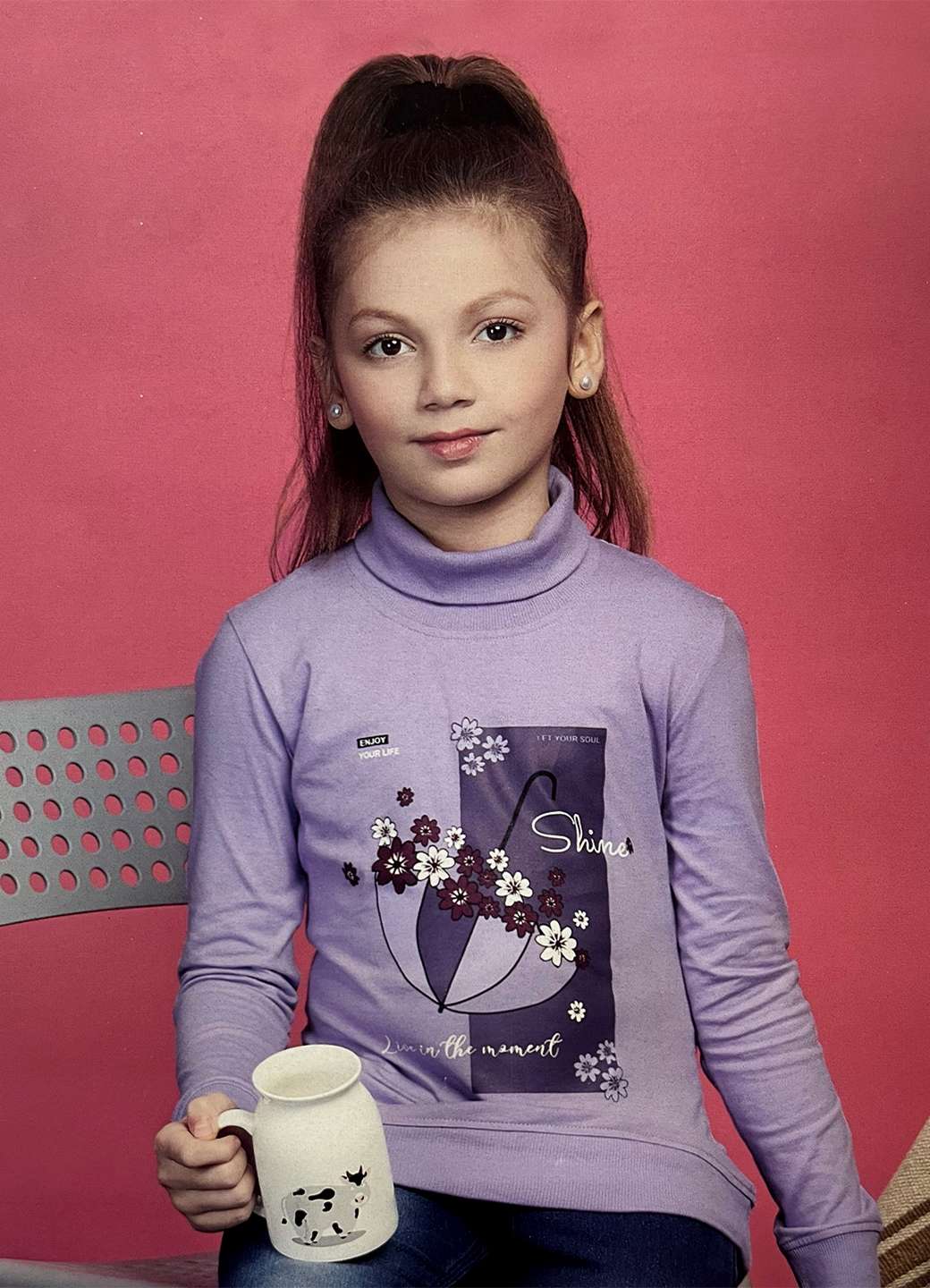 Girls high neck t-shirts 1